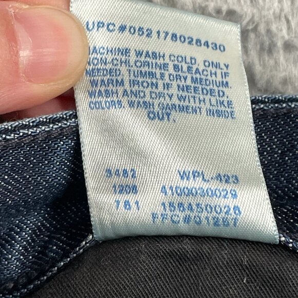 Levis 553 Jeans Womens 4 Mid Rise Bootcut Dark Wash - Picture 10 of 10